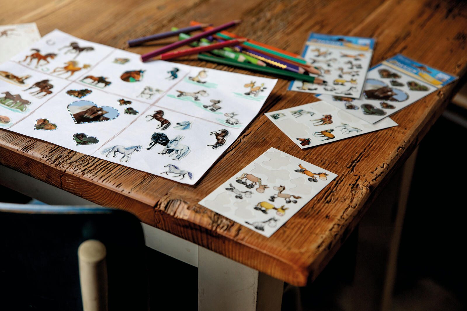 AVERY Zweckform Aufkleber Pferde