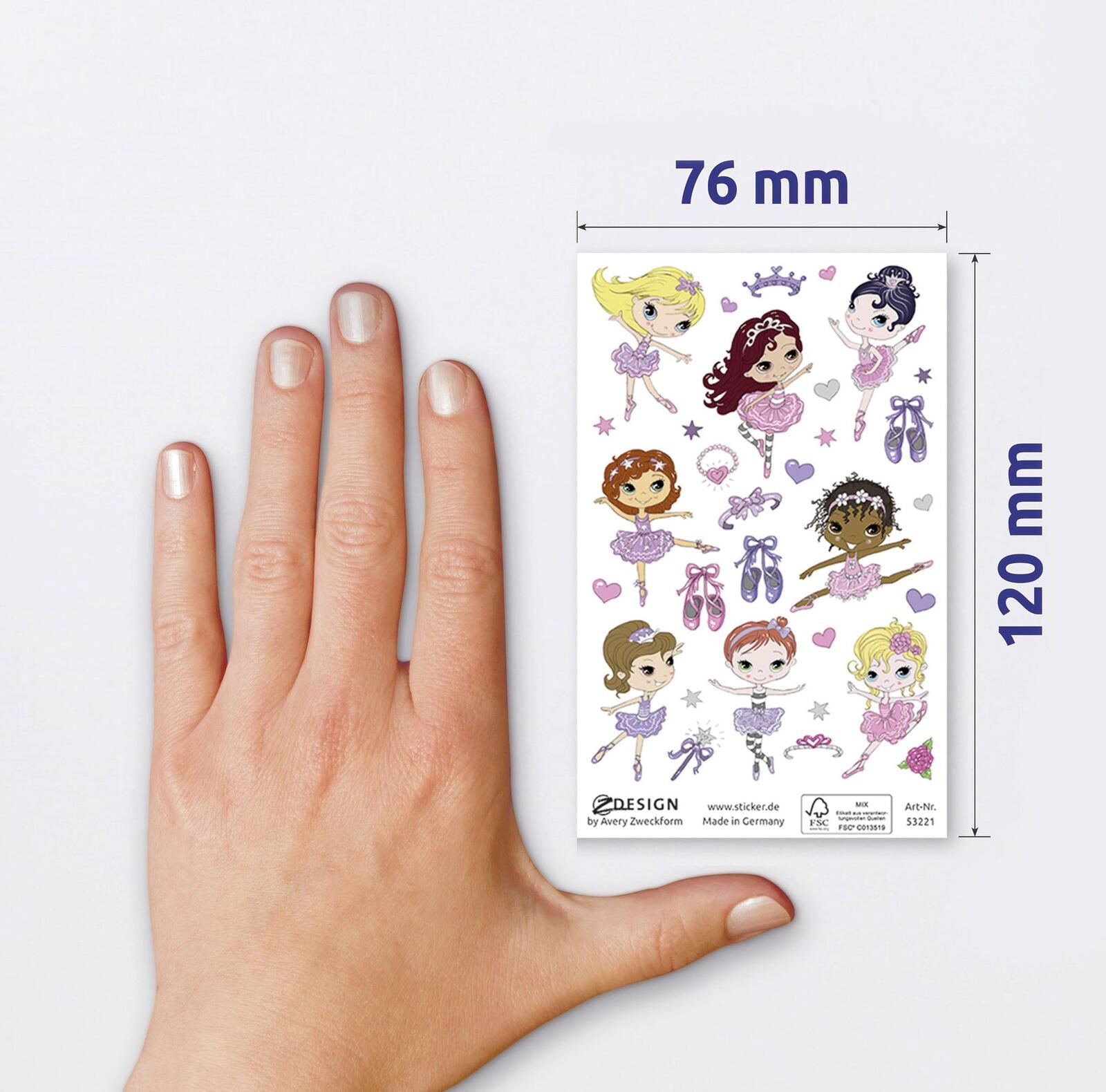 AVERY Zweckform Aufkleber-Set für Mädchen