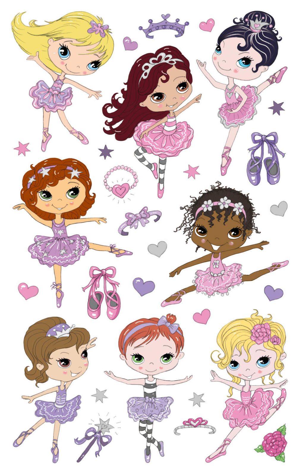 AVERY Zweckform Aufkleber-Set für Mädchen