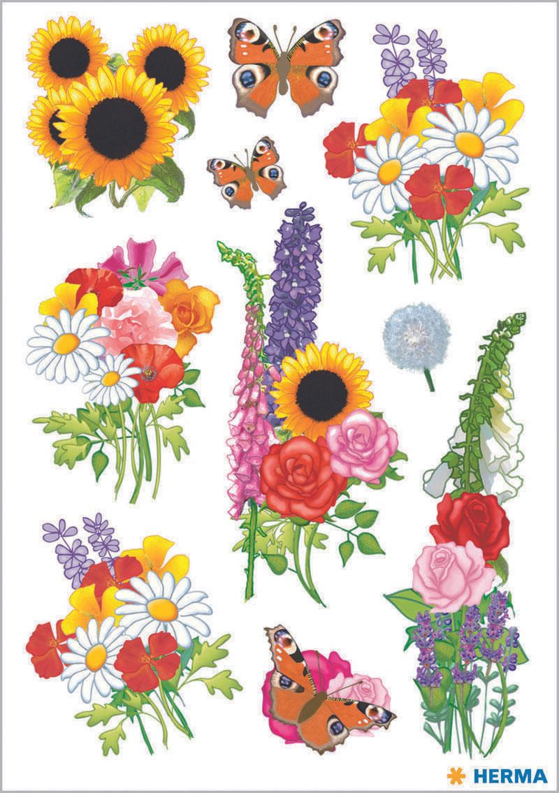 HERMA Aufkleber Blumen