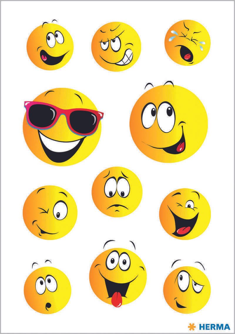 HERMA Aufkleber Smiley