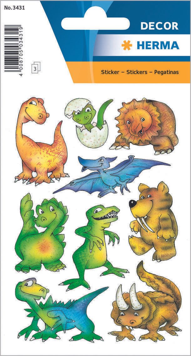 HERMA Aufkleber Dinos