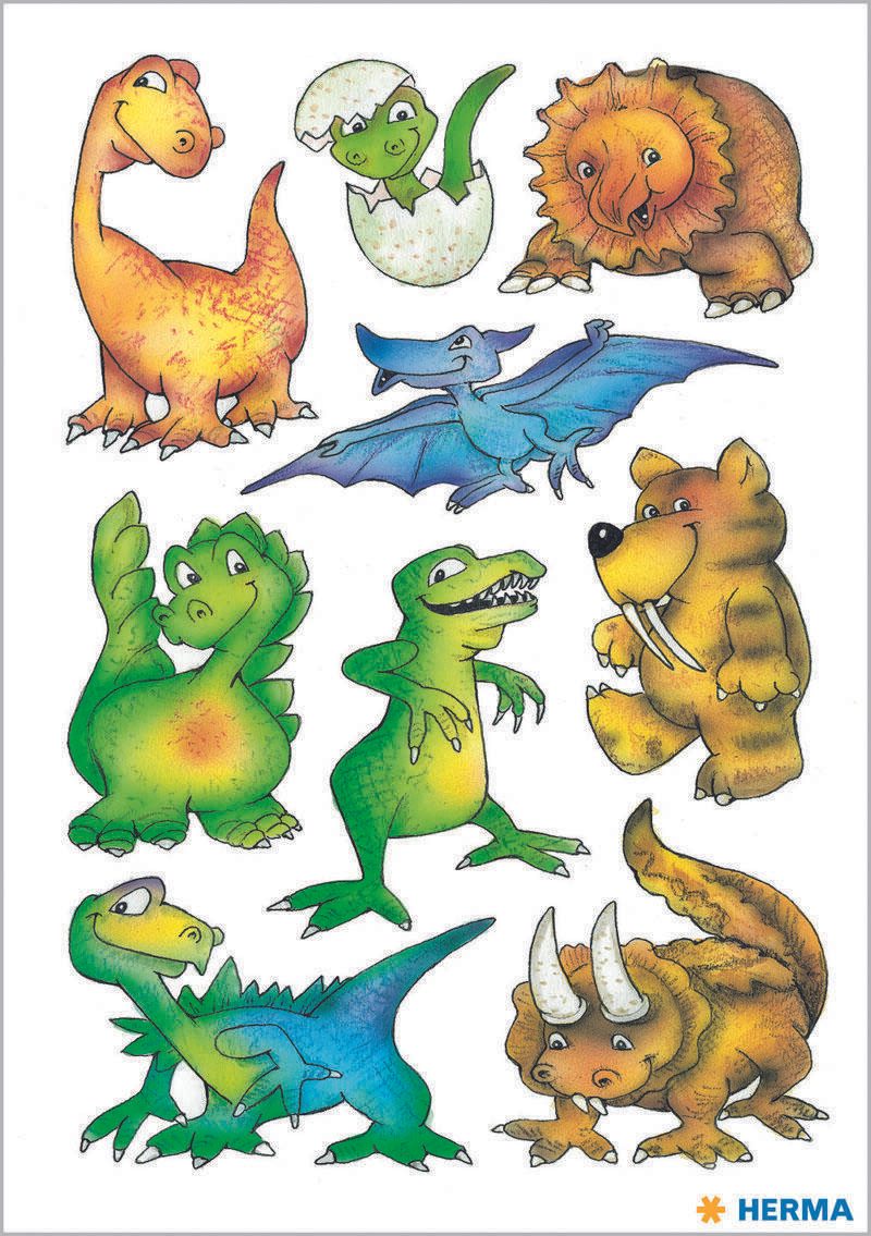 HERMA Aufkleber Dinos