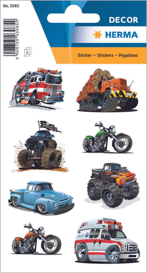 HERMA Aufkleber American Cars
