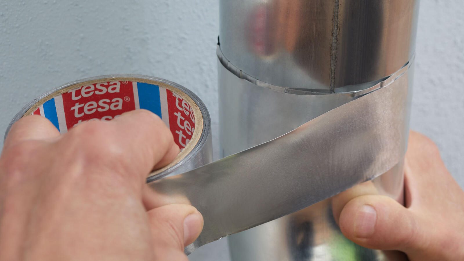 tesa Dichtungsbänder Aluminium Tape 48 mm x 10 m silber