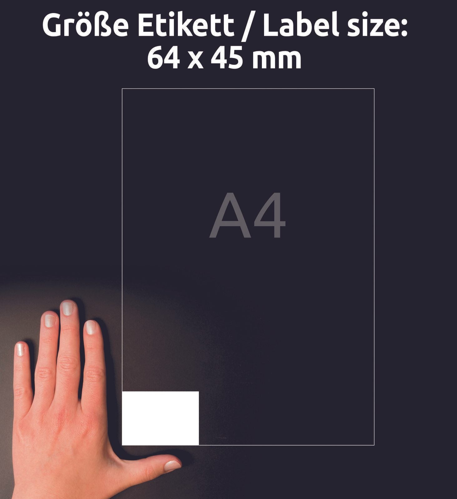 AVERY Zweckform Etiketten 3671 weiß 64,0 x 45,0 mm