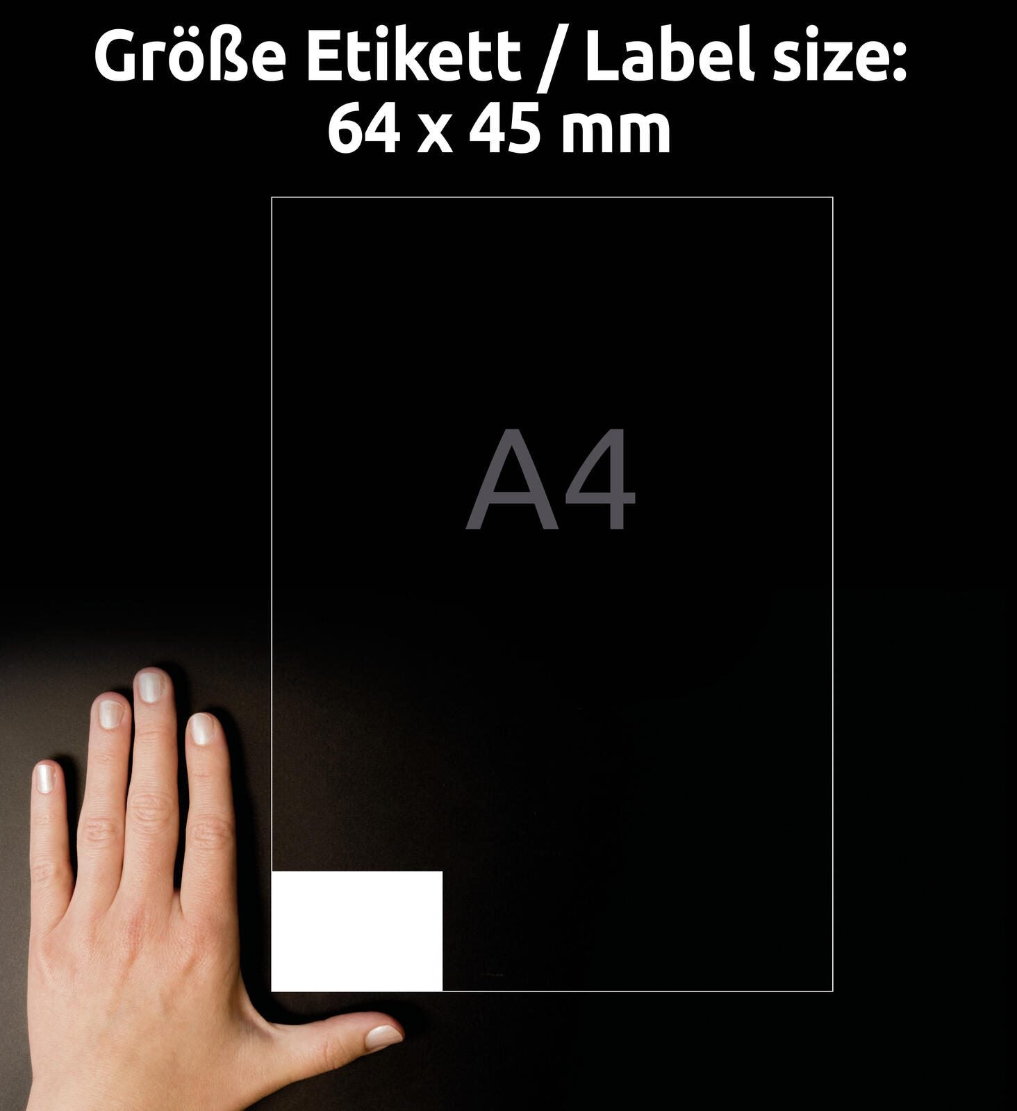 AVERY Zweckform Etiketten 3671 weiß 64,0 x 45,0 mm