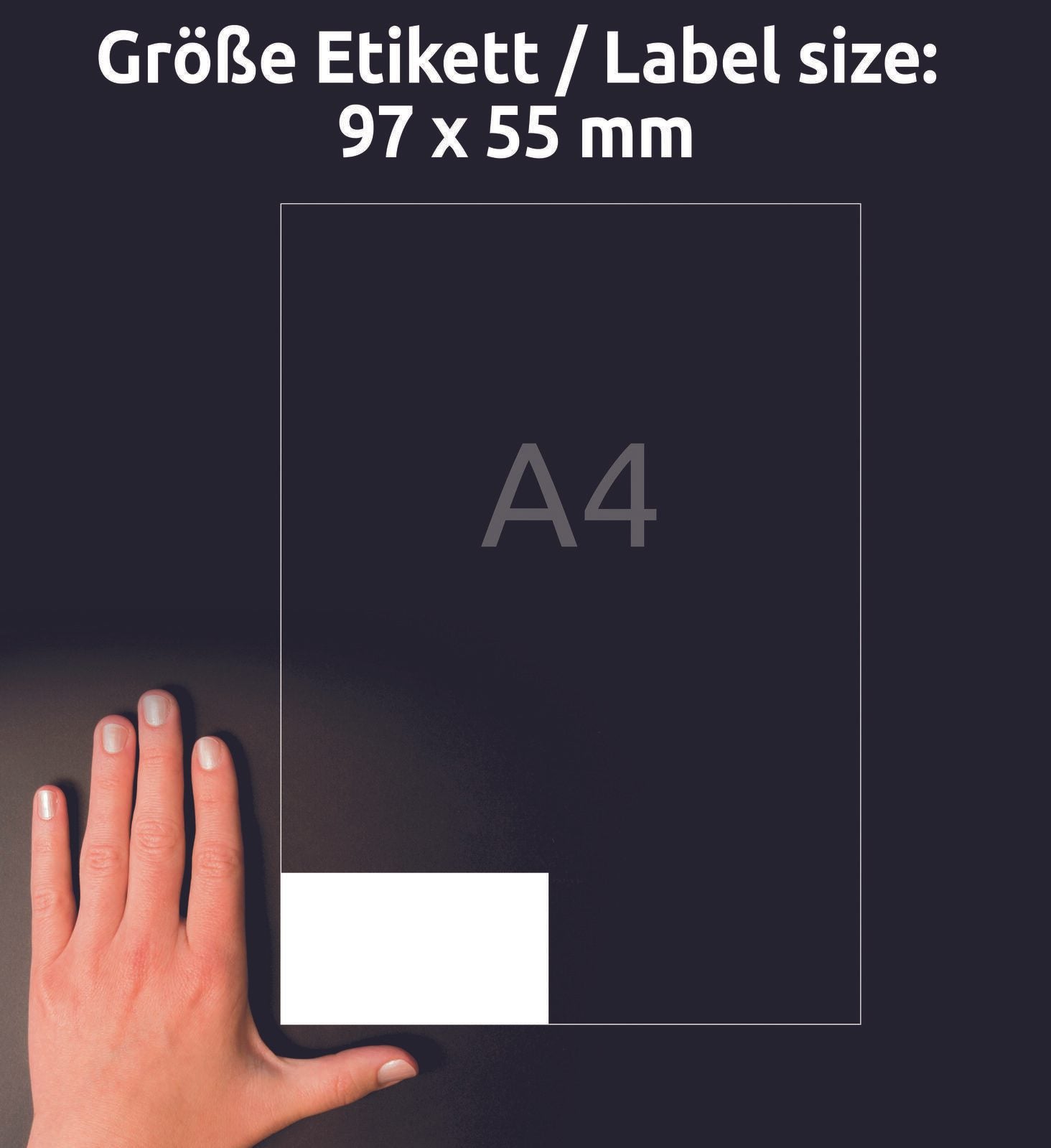 AVERY Zweckform Etiketten 3679 weiß 97,0 x 55,0 mm