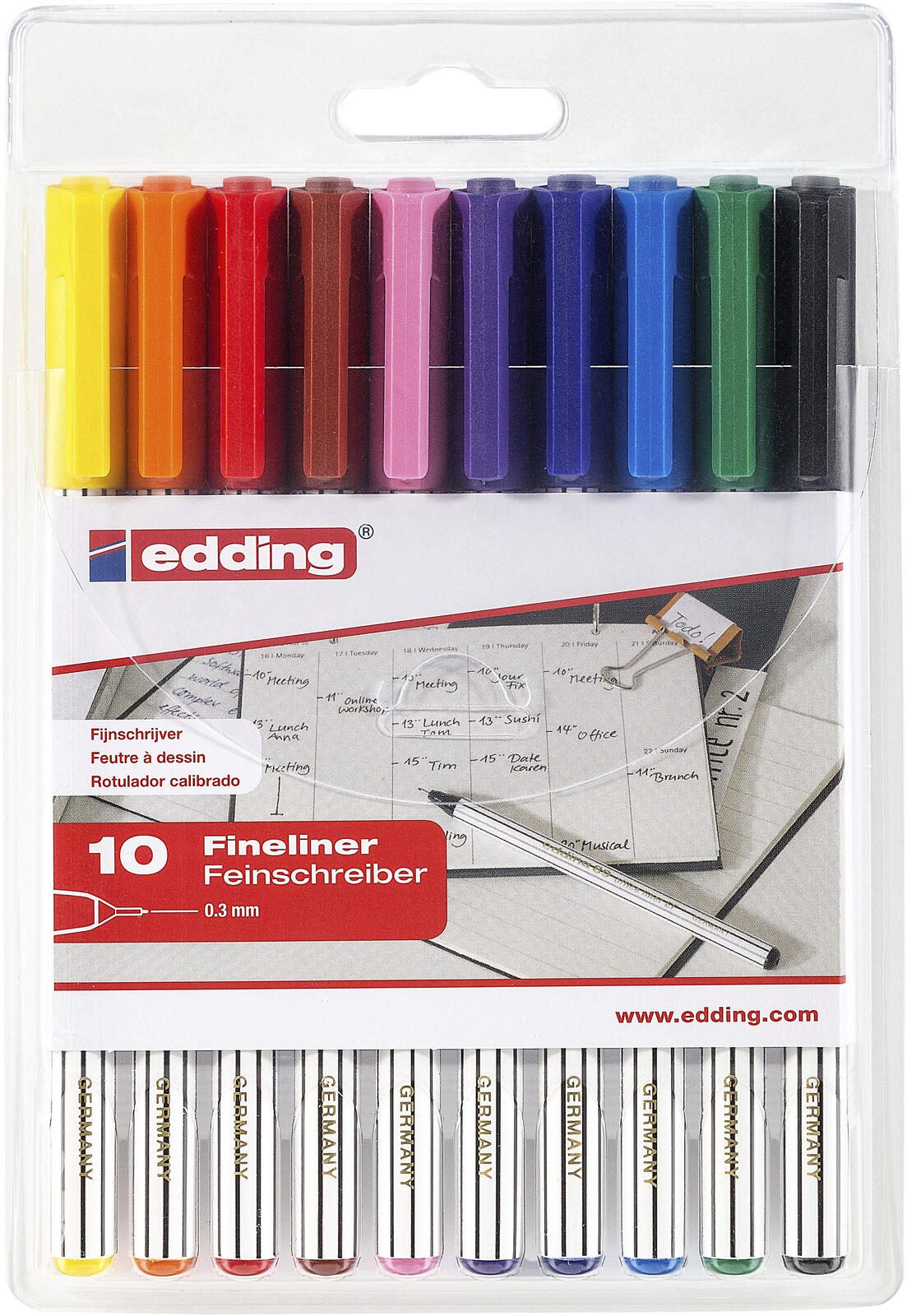 edding 89 Office Liner Fineliner 0.3 mm Mehrfarbig