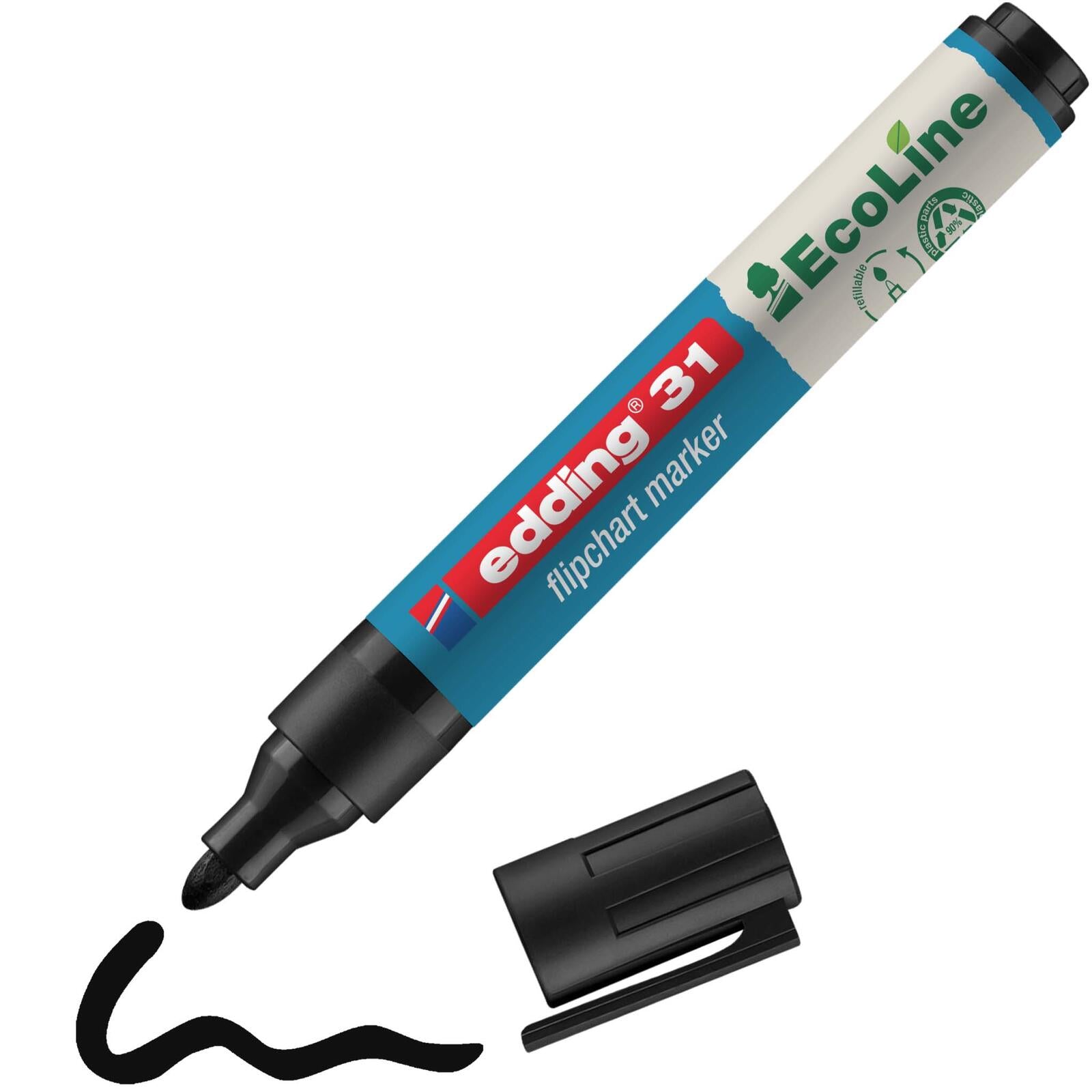 edding 31 Flipchart-Marker 1.5 - 3.0 mm Schwarz