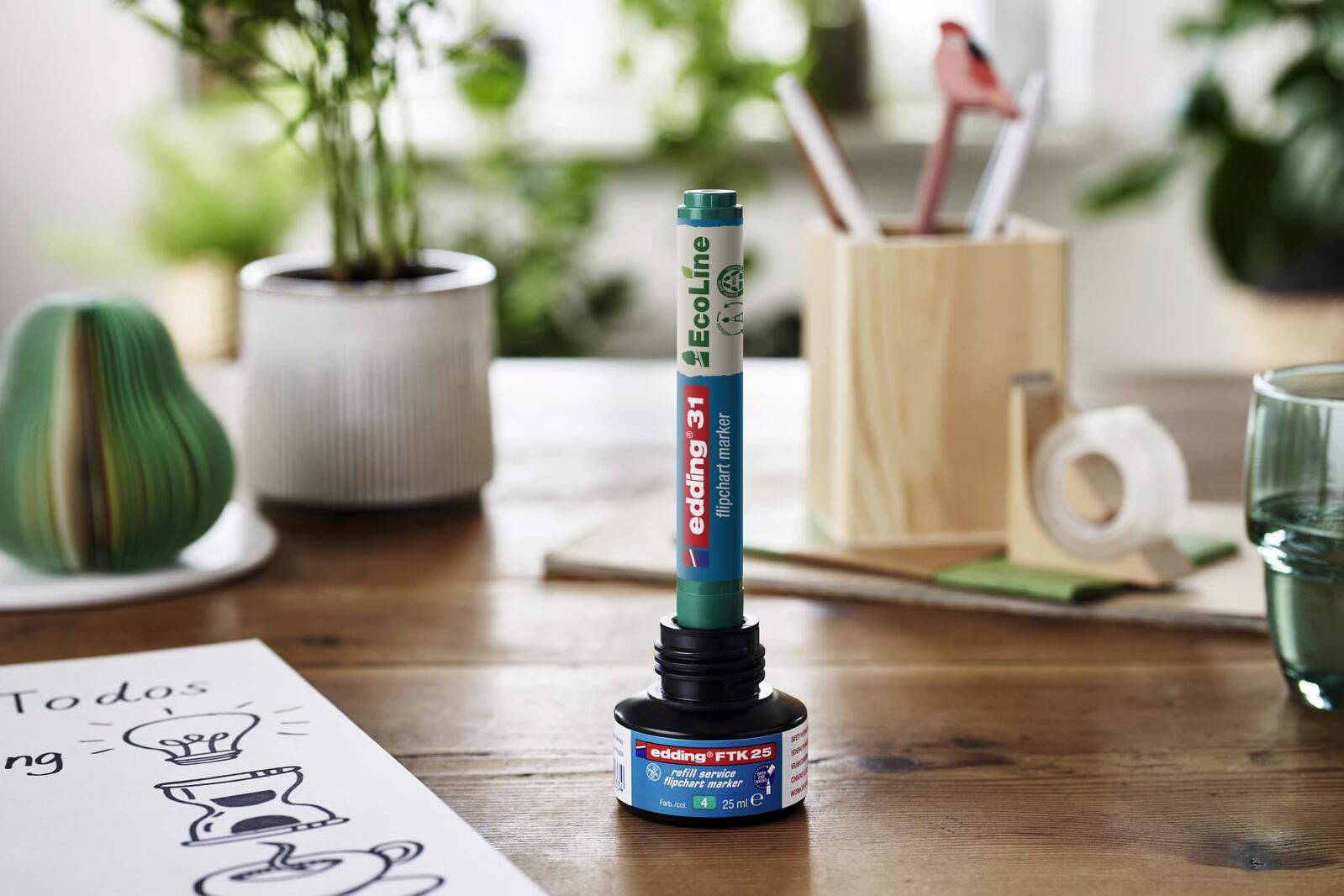 edding 31 Flipchart-Marker 1.5 - 3.0 mm Schwarz