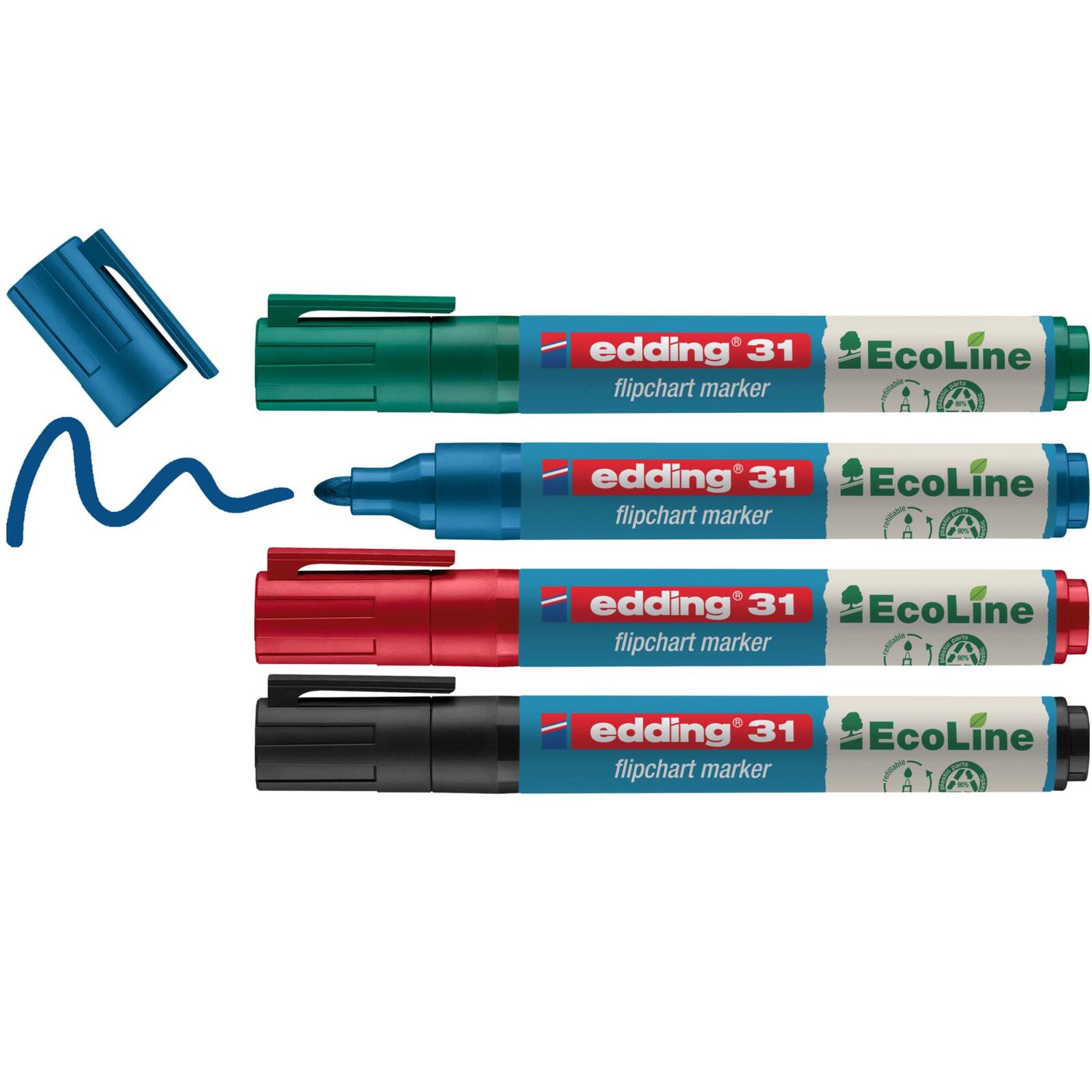 edding 31 Flipchart-Marker 1.5 - 3.0 mm Mehrfarbig