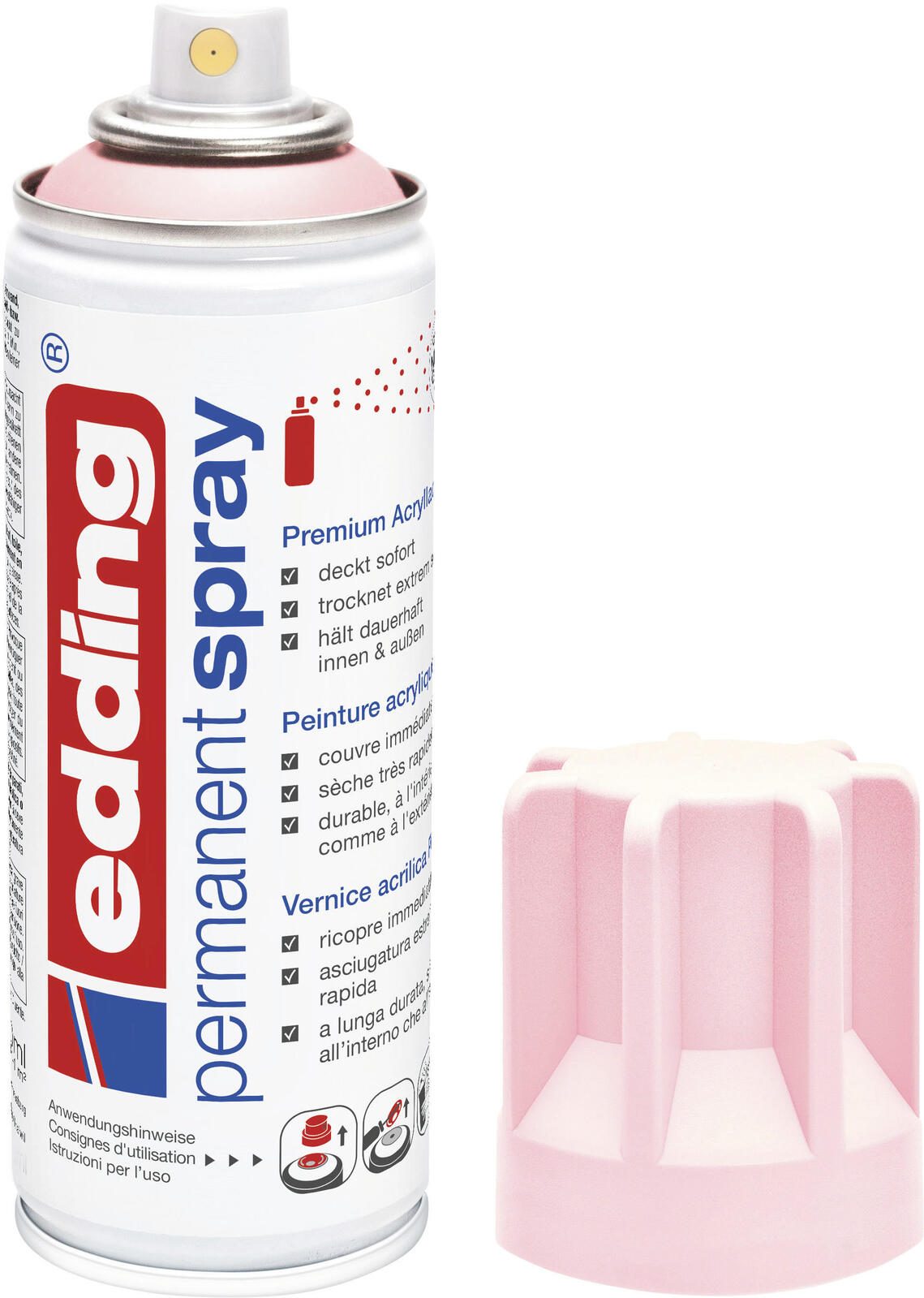 edding Acrylspray Sprühfarbe pastellrosa matt
