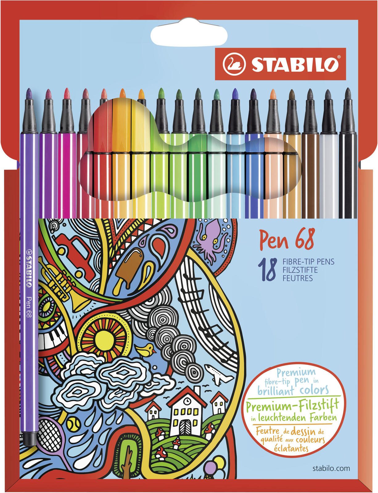 STABILO Filzstifte Mehrfarbig 1.0 mm