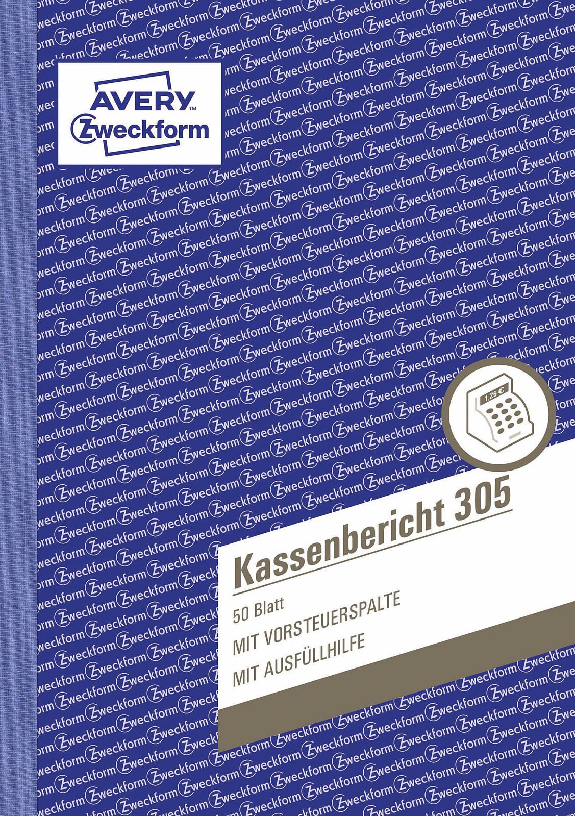 AVERY Zweckform Kassenbericht Formularbuch + GRATIS 1 St.