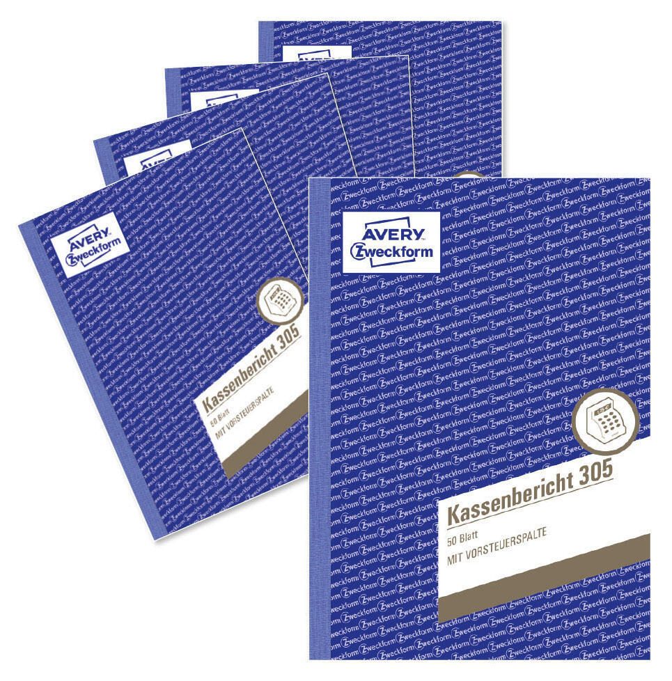 AVERY Zweckform Kassenbericht Formularbuch + GRATIS 1 St.