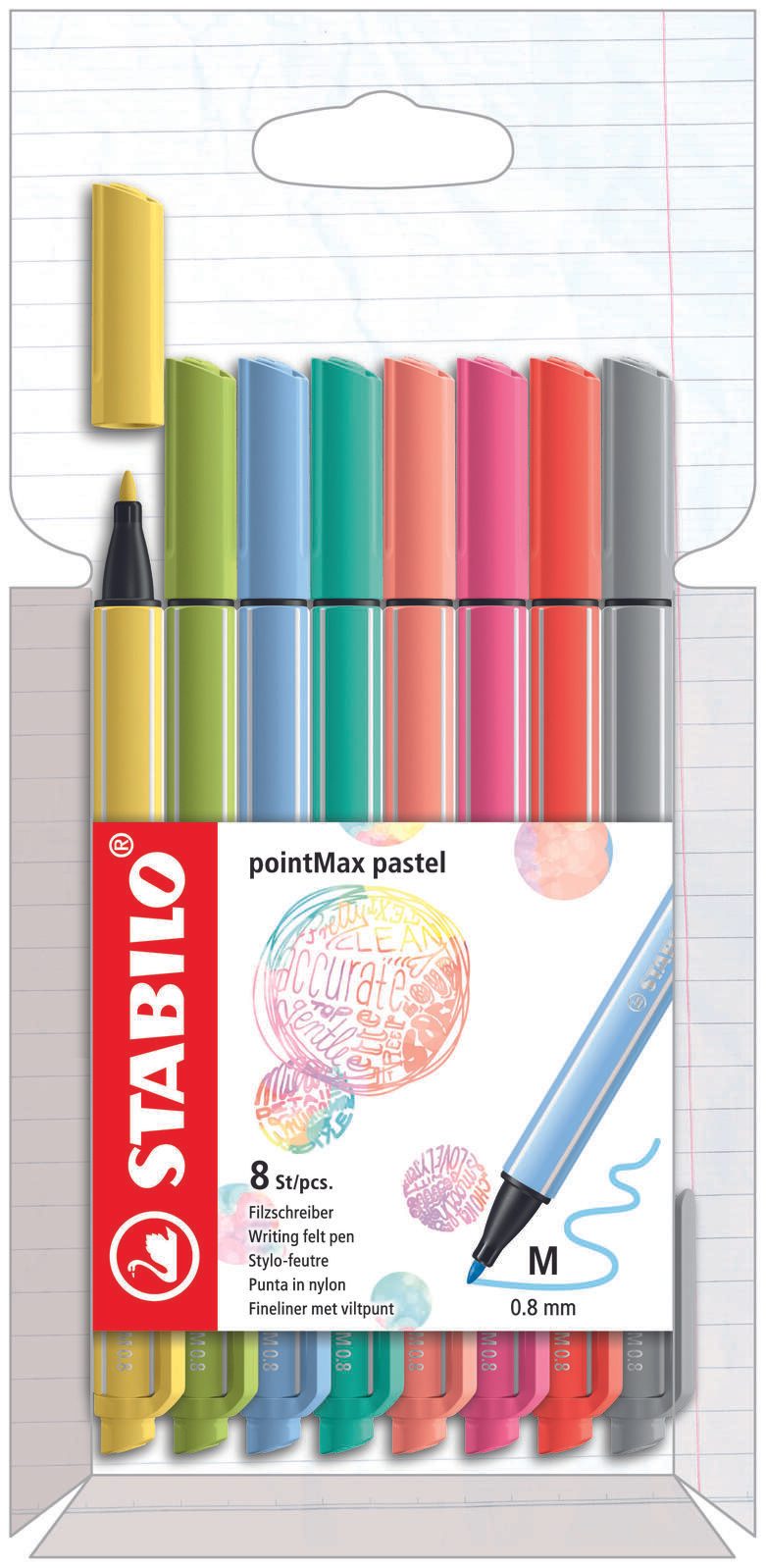 STABILO Filzstifte Mehrfarbig 0.8