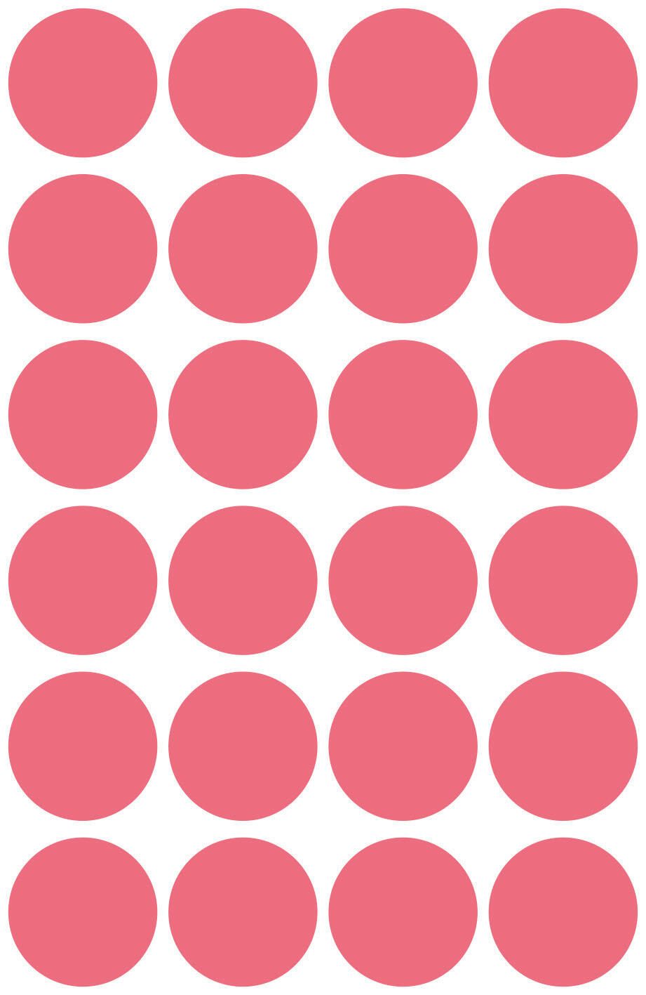 AVERY Zweckform Klebepunkte Ø 18,0 mm leuchtrot