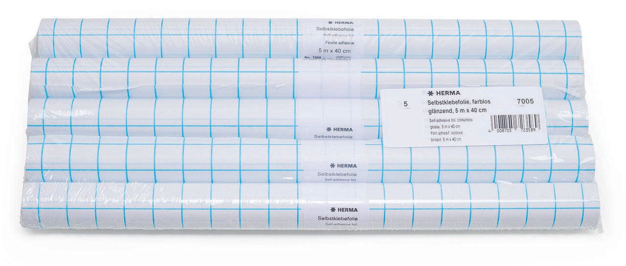 HERMA Bucheinbandfolie selbstklebend 40 cm x 5 m transparent