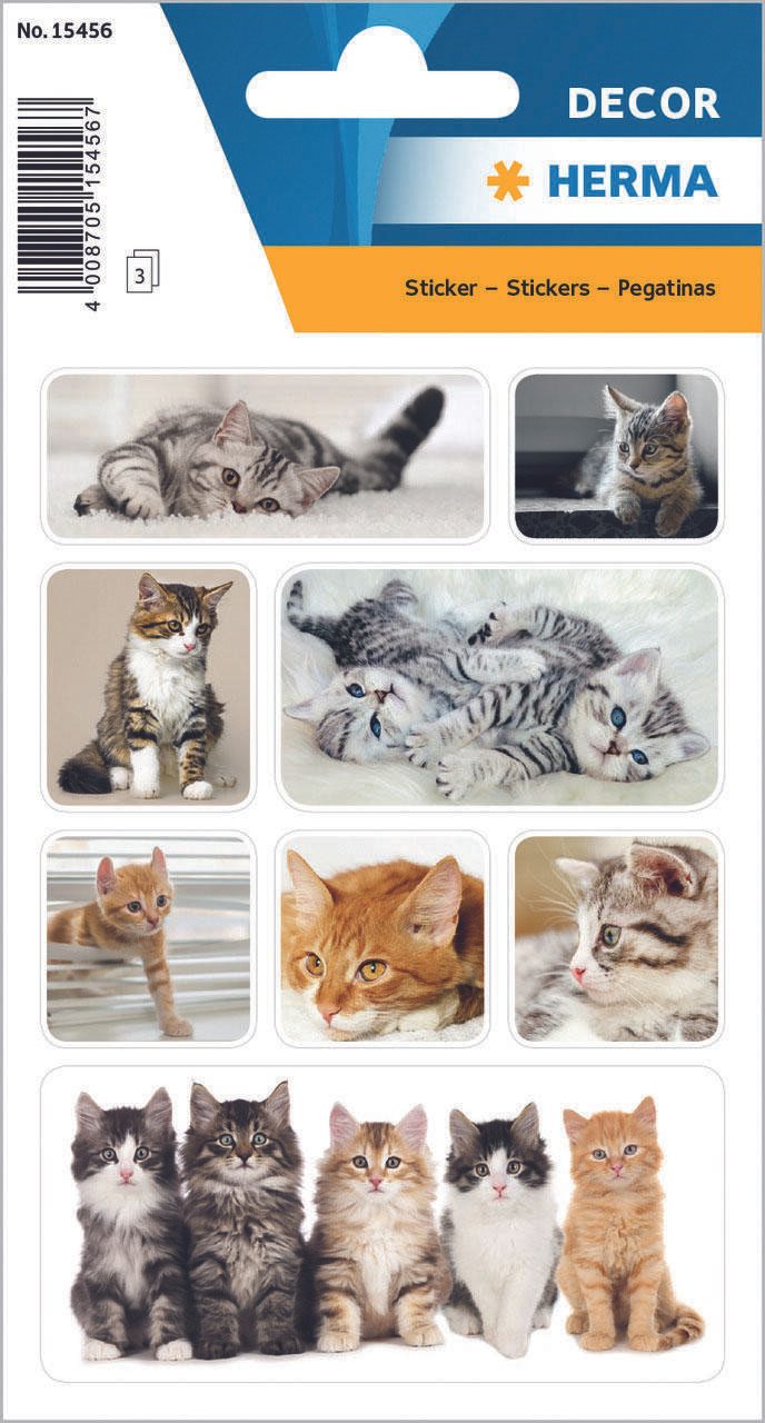 HERMA Aufkleber Katzen