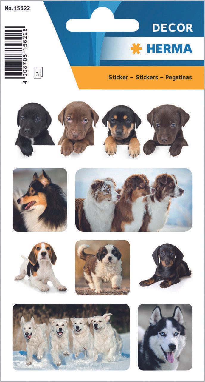 HERMA Aufkleber Hunde