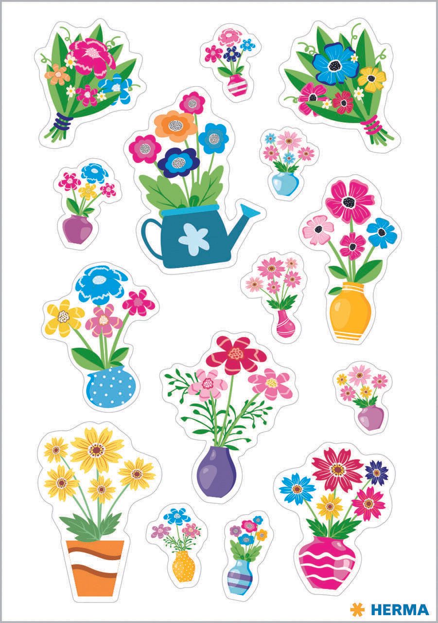 HERMA Aufkleber Blumen