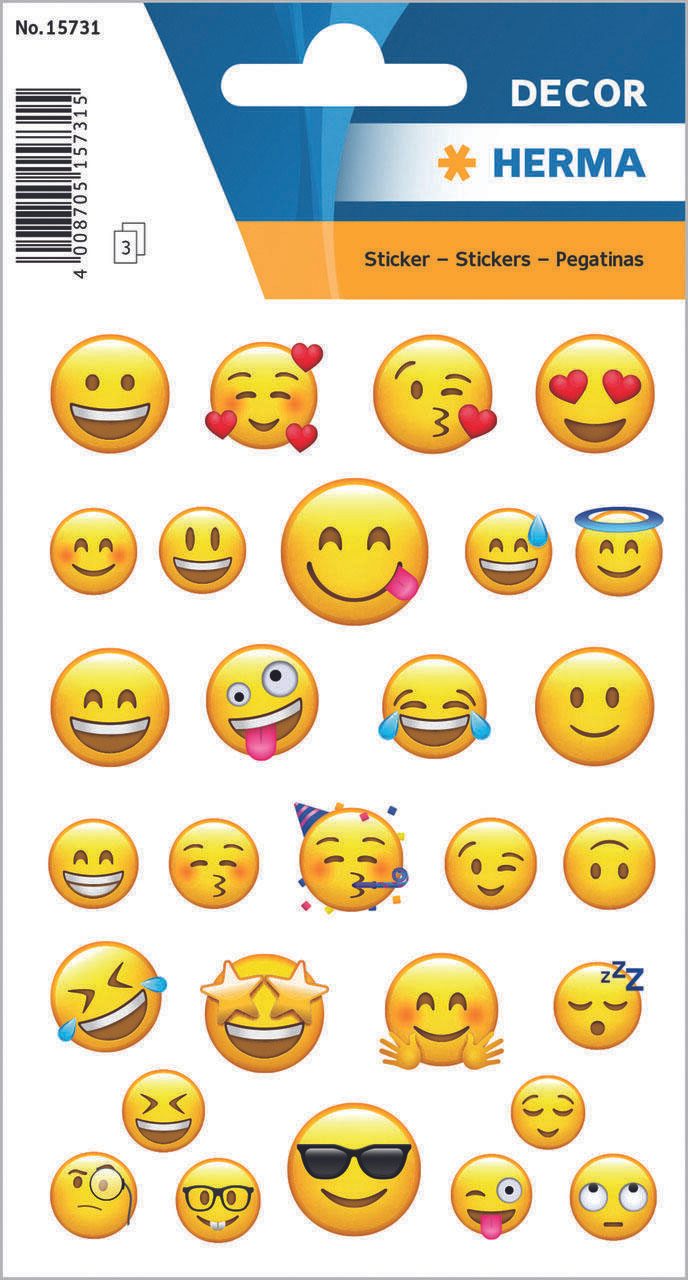 HERMA Aufkleber Smiley