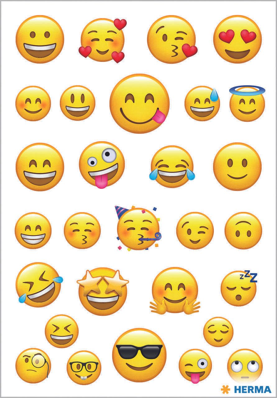HERMA Aufkleber Smiley
