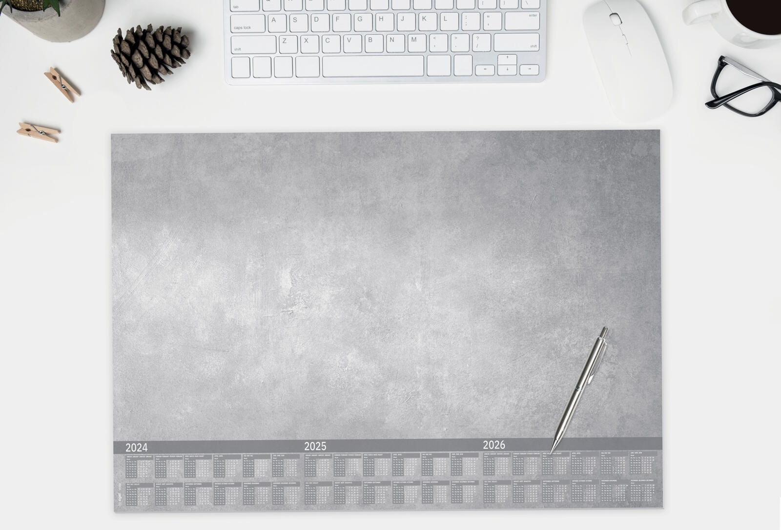 SIGEL Schreibtischunterlage 59,5 x 41,0 cm grau