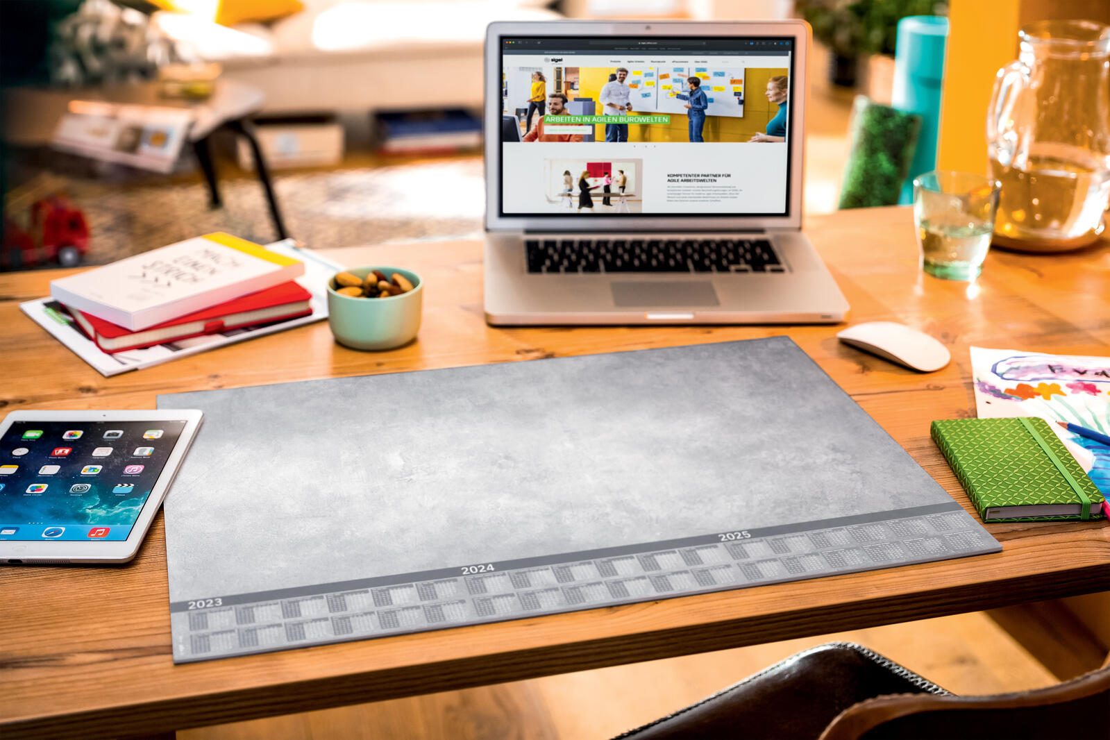 SIGEL Schreibtischunterlage 59,5 x 41,0 cm grau