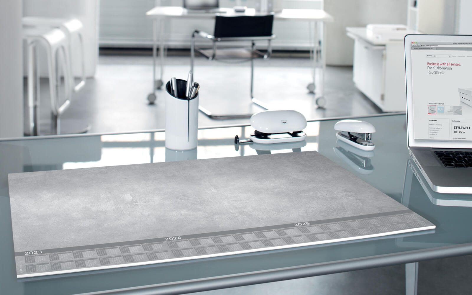 SIGEL Schreibtischunterlage 59,5 x 41,0 cm grau