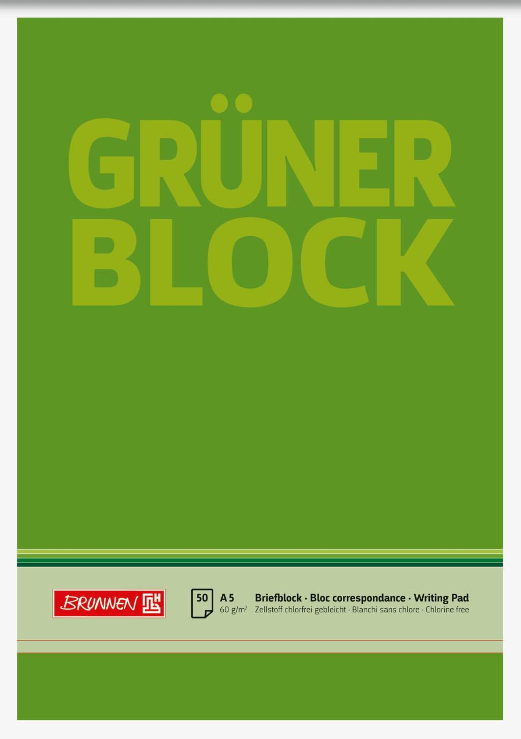 BRUNNEN Briefblöcke DIN A5 blanko