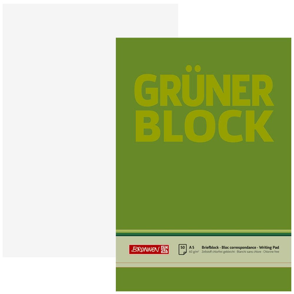 BRUNNEN Briefblöcke DIN A5 blanko
