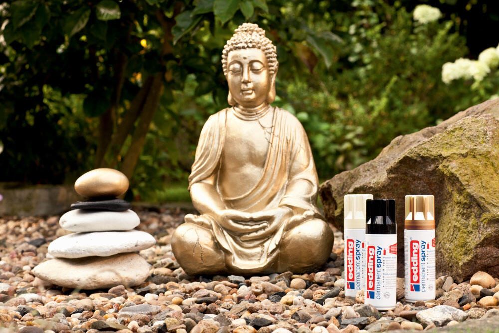 edding Acrylspray Sprühfarbe tiefschwarz glänzend