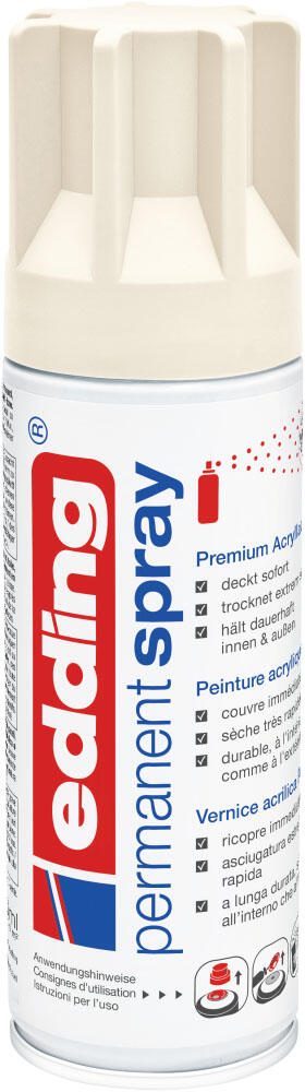 edding Acrylspray Sprühfarbe cremeweiß matt