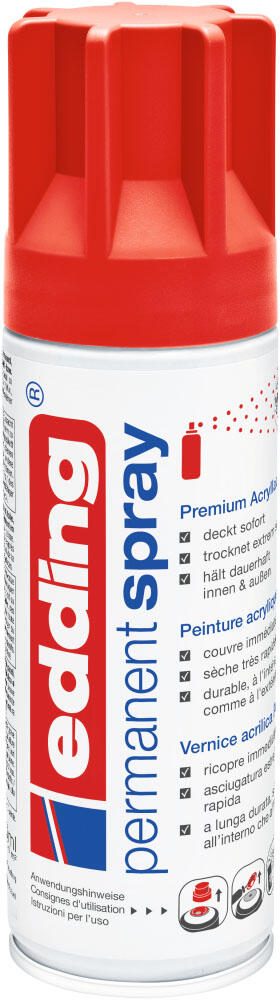 edding Acrylspray Sprühfarbe verkehrsrot matt