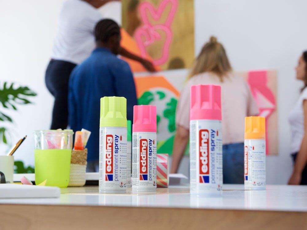 edding Acrylspray Sprühfarbe neongrün matt