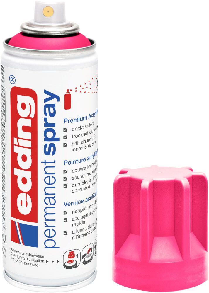 edding Acrylspray Sprühfarbe neonpink matt