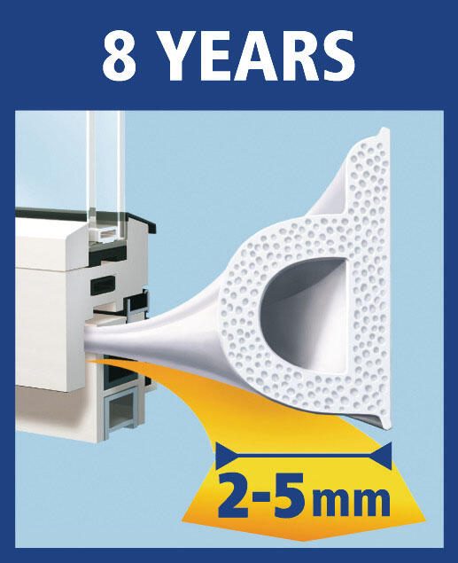 tesa Dichtungsbänder tesamoll P-Profil Gummidichtung 9 mm x 6 m braun