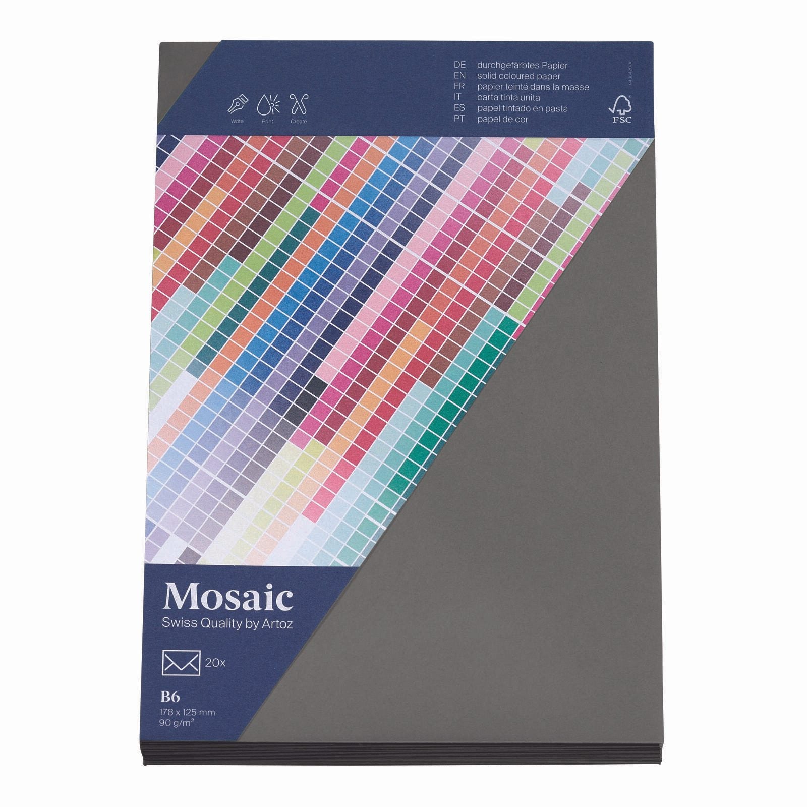 artoz Briefumschläge DIN B6 ohne Fenster nassklebend