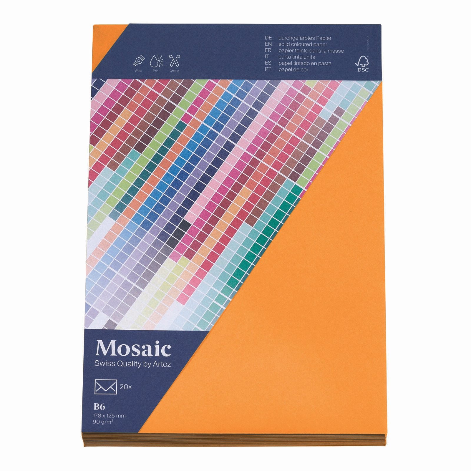 artoz Briefumschläge DIN B6 ohne Fenster nassklebend