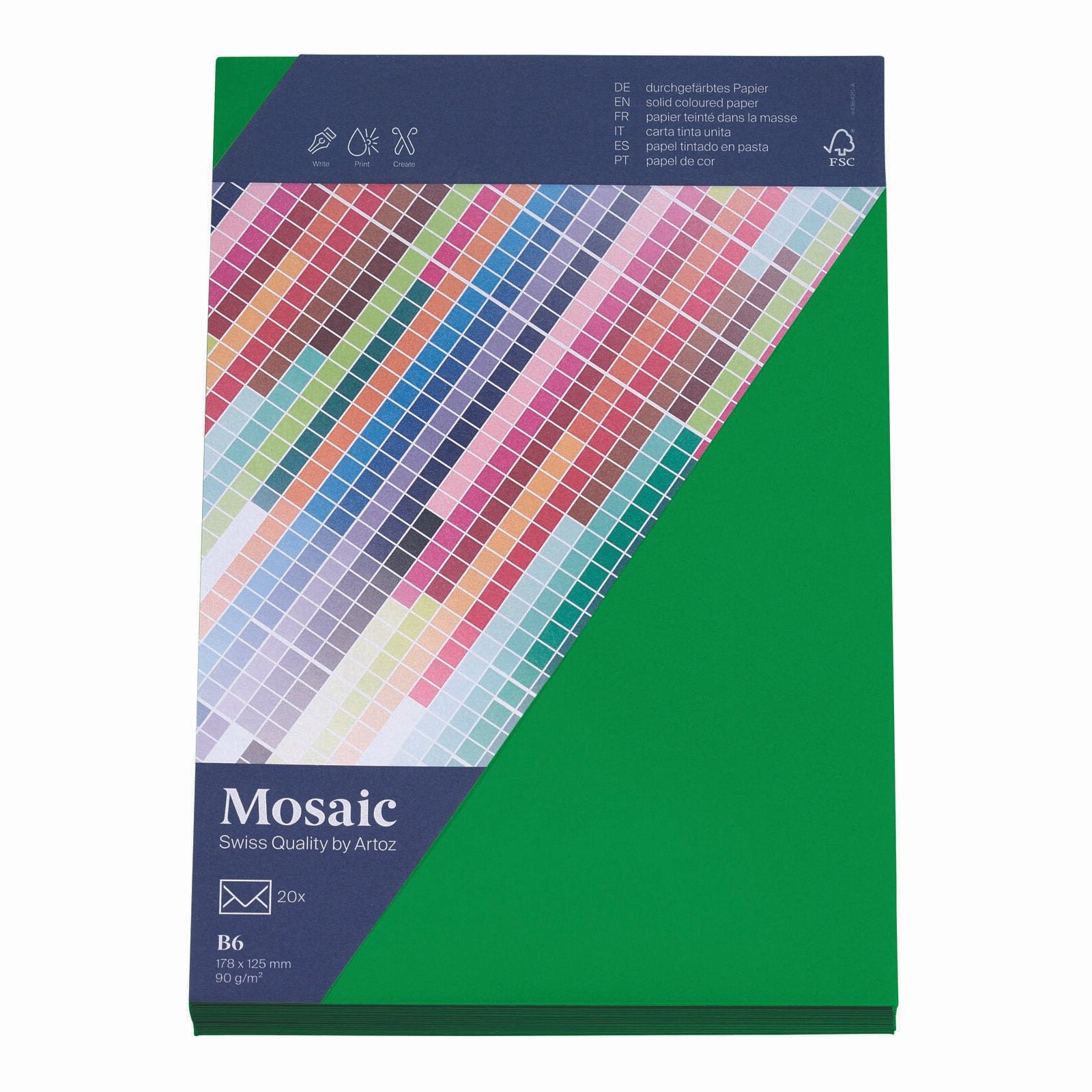 artoz Briefumschläge DIN B6 ohne Fenster nassklebend