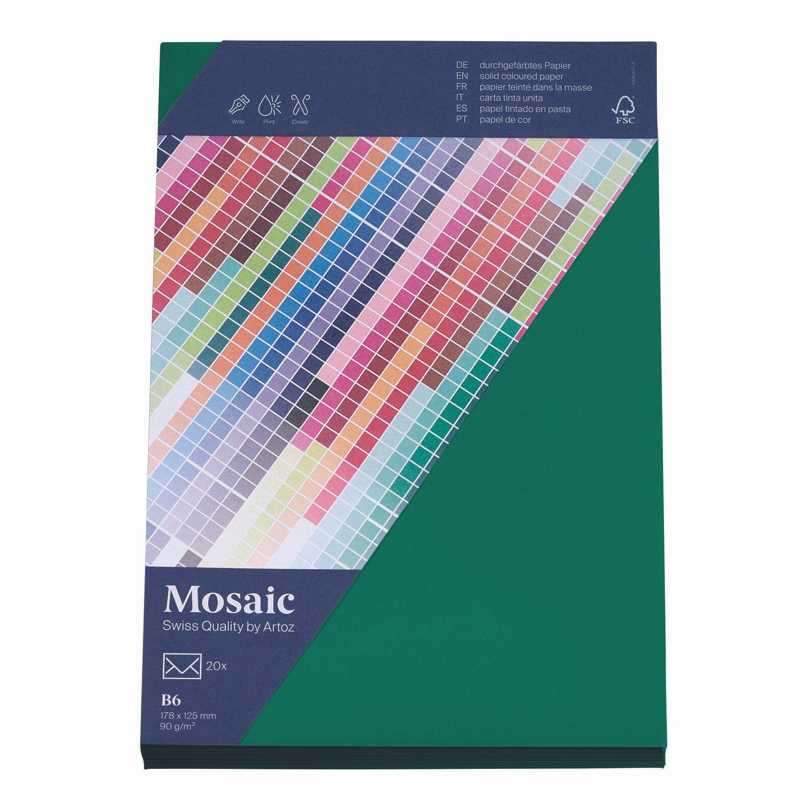 artoz Briefumschläge DIN B6 ohne Fenster nassklebend