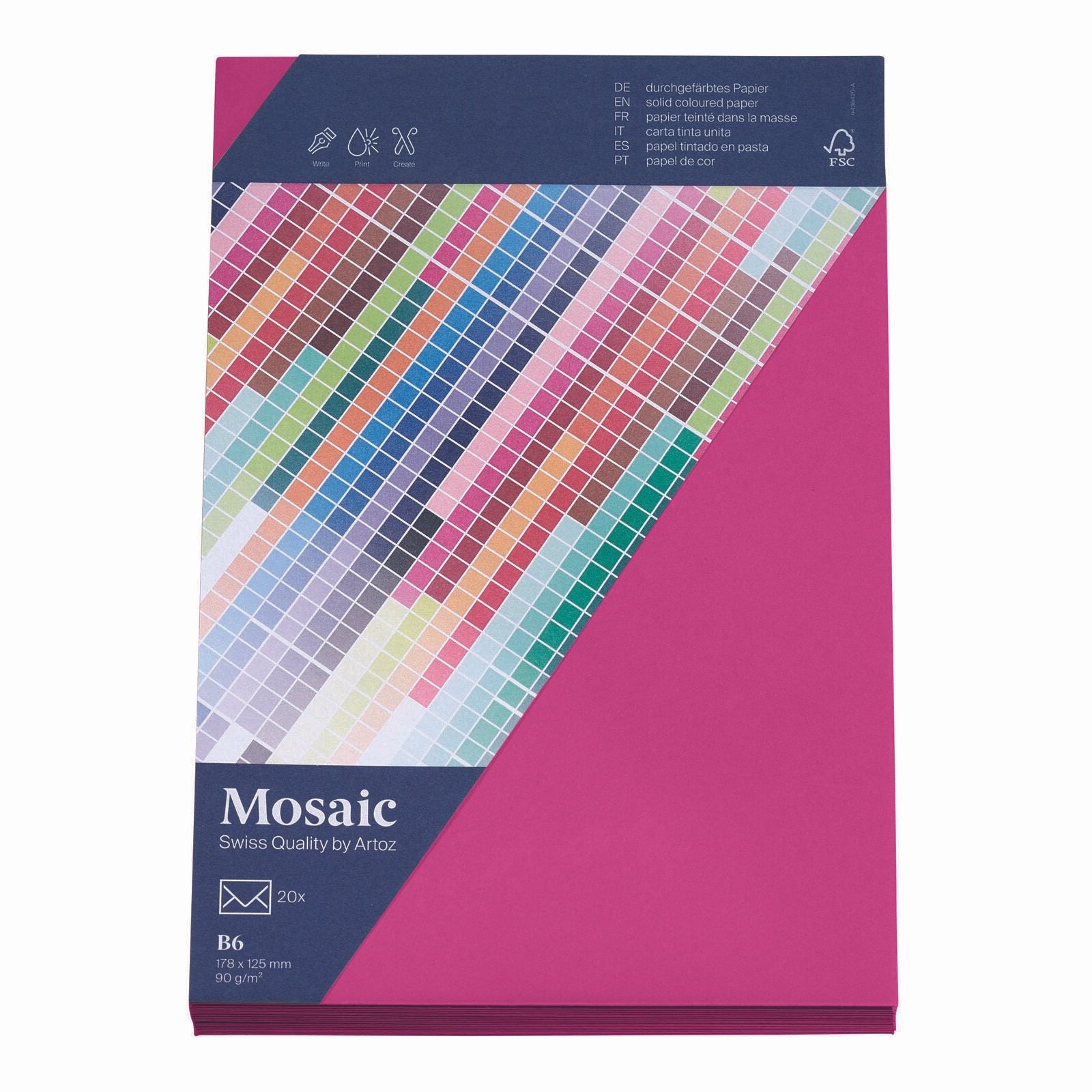 artoz Briefumschläge DIN B6 ohne Fenster nassklebend