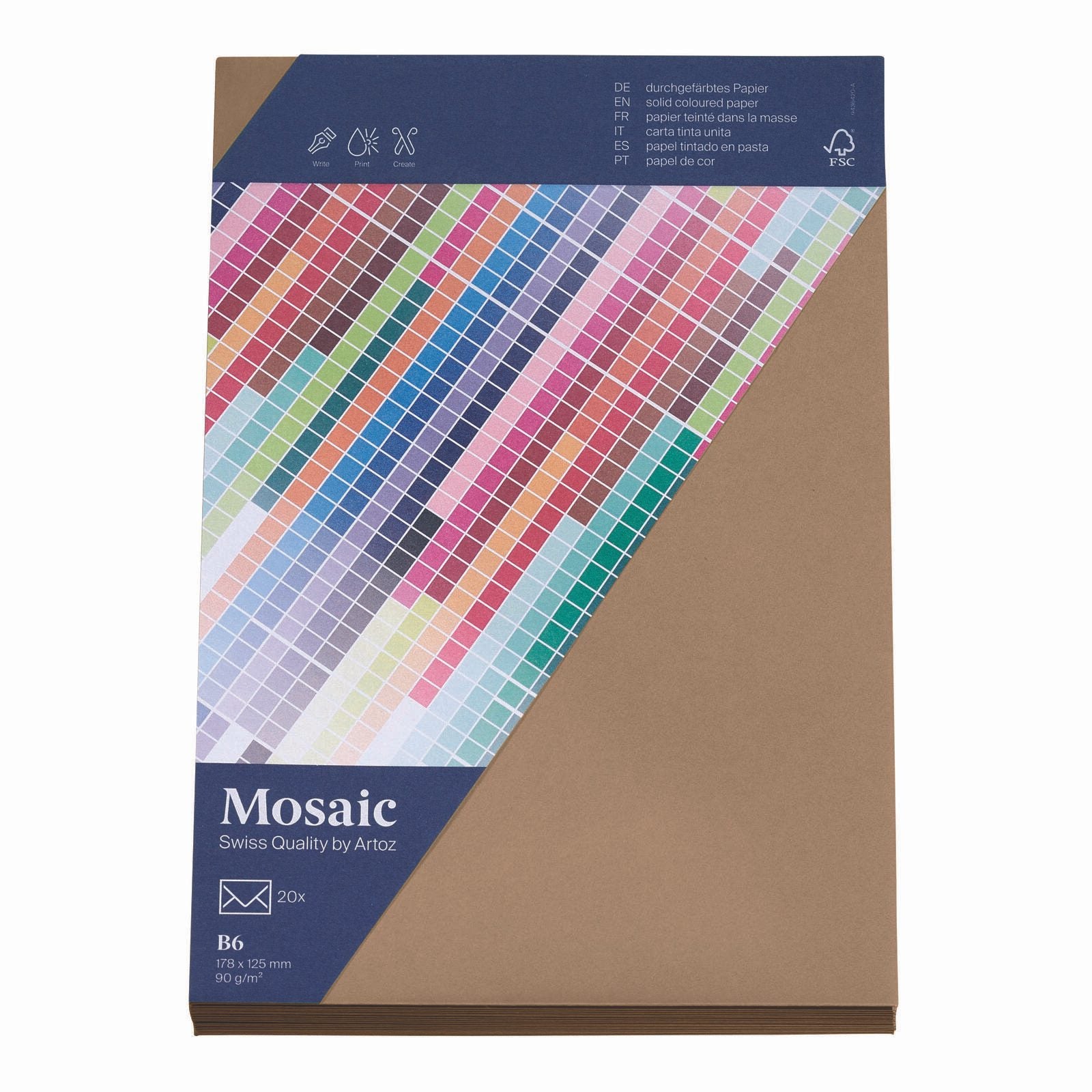 artoz Briefumschläge DIN B6 ohne Fenster nassklebend