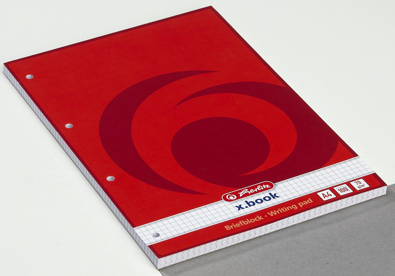 herlitz Briefblock DIN A4 kariert