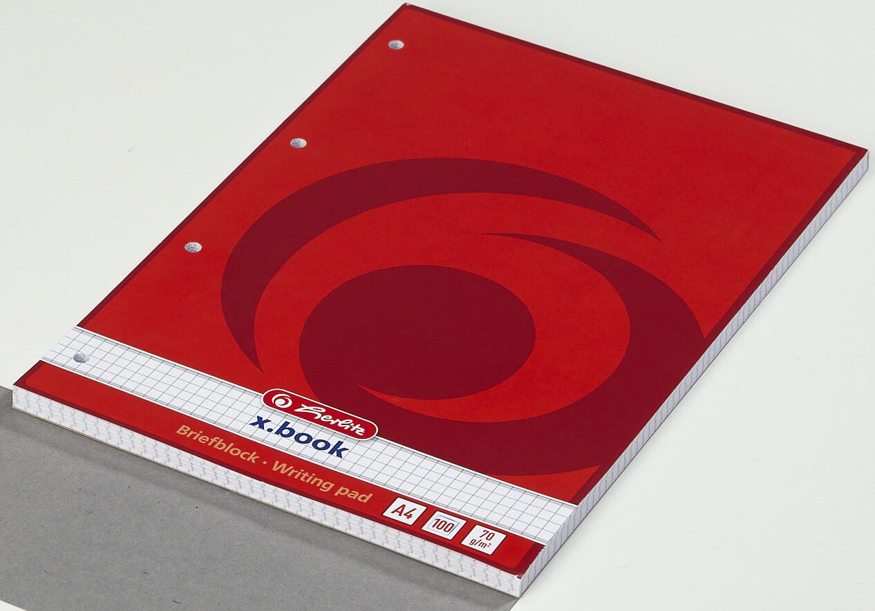 herlitz Briefblock DIN A4 kariert