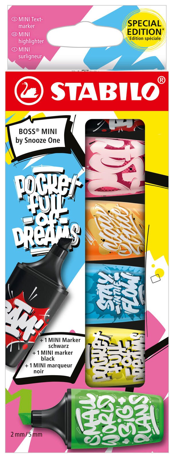 STABILO Mini Textmarker Mehrfarbig