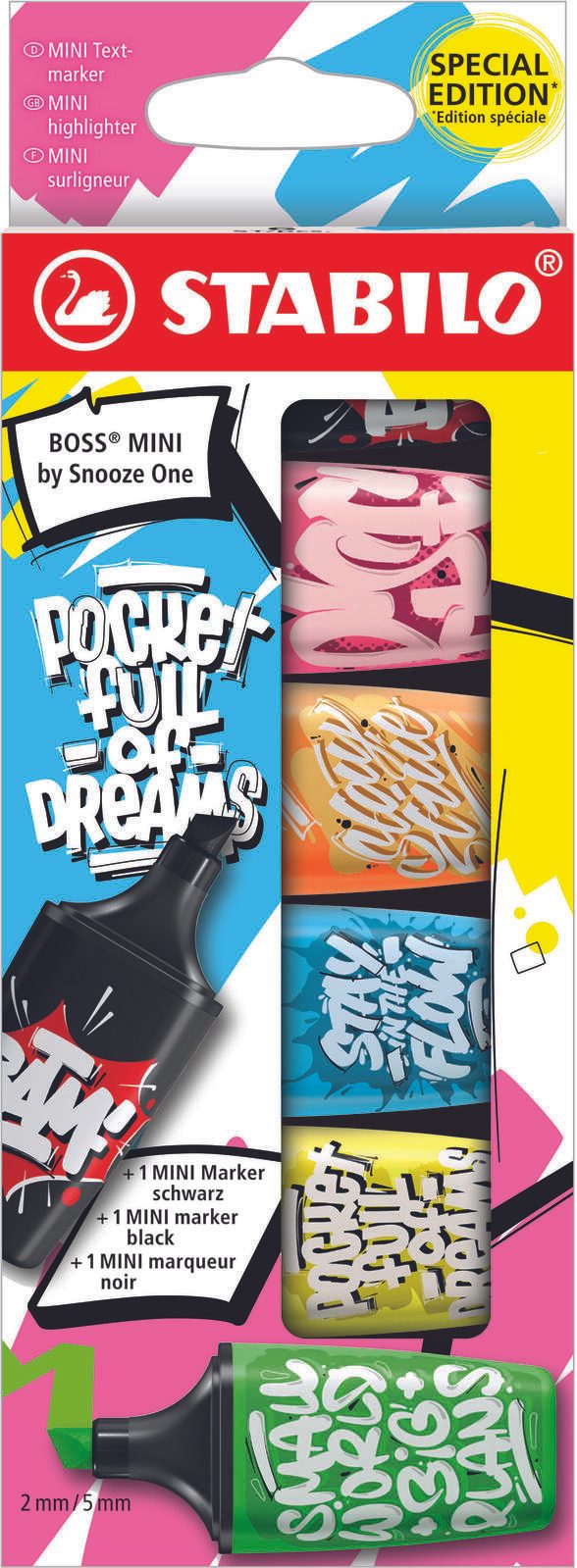STABILO Mini Textmarker Mehrfarbig