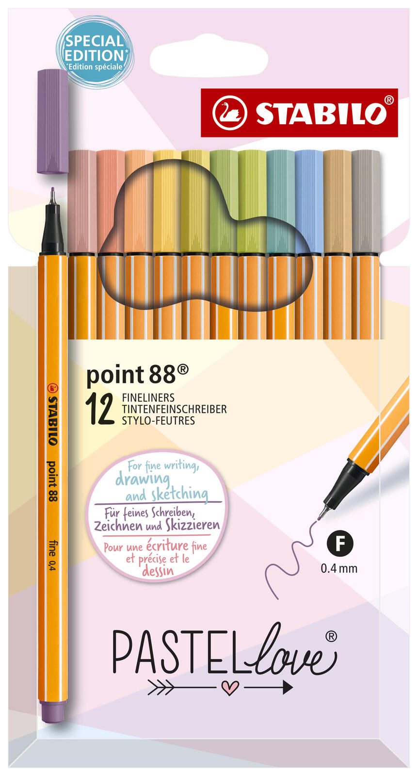 STABILO Point 88 Fineliner 0.4 mm Mehrfarbig